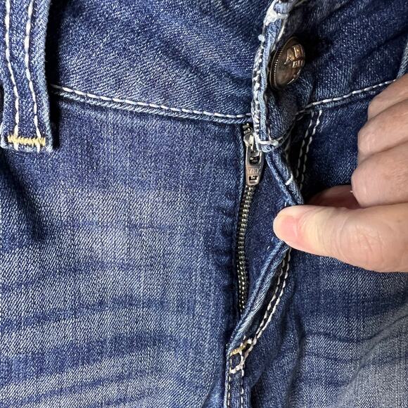 Ariat Jeans Womens Size 27L Real Denim Riding Whipstitch Ocean Bootcut - Picture 12 of 16